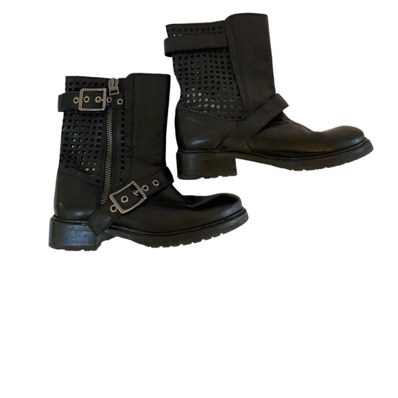 All Saints black motto boots - Picture 2 of 6